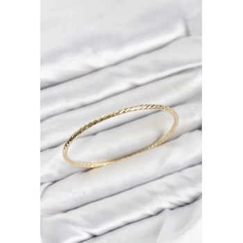 Mey İthalat® CM Gold Renk Lazer Kesim Model 65 mm Bilezik