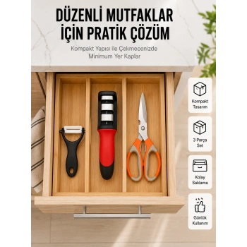 Mey İthalat® Çok Amaçlı Mutfak Makas Seti – Paslanmaz Çelik ve Ergonomik Tasarım Yeni Nesil