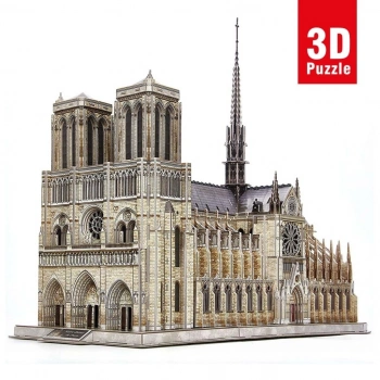 Mey İthalat®  Cubic Fun 293 Parça 3D Puzzle Notre Dame