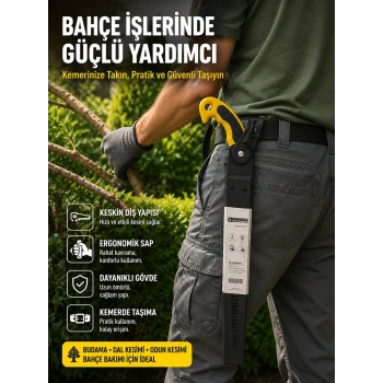 Mey İthalat® Dal Budama İçin Güçlü Kesim Sağlayan Bahçe Bıçkısı
