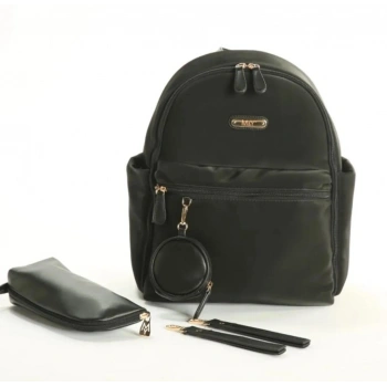 Mey İthalat®   Diamond Anne Bebek Bakım Sırt Çantası 7345 Siyah