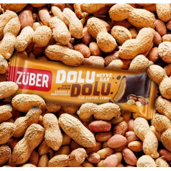 Mey İthalat®   Dolu Dolu Fıstık Ezme Meyve Bar 30 Gr