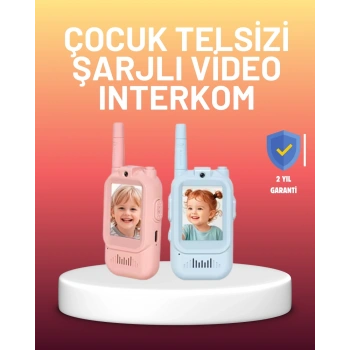 Mey İthalat® Ekranlı Walkie Talkie Oyuncağı Ses ve Görüntü Destekli