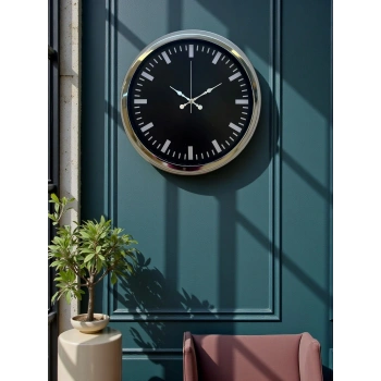 Mey İthalat® Elegance 40 Cm Metal Dekoratif Duvar Saati