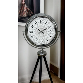 Mey İthalat® Elegance Desenli Tripod Ayaklı Saat