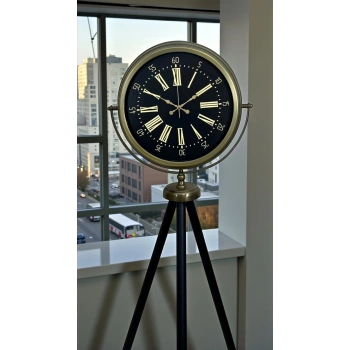 Mey İthalat® Eskitme İhtişam Tripod Ayaklı Saat