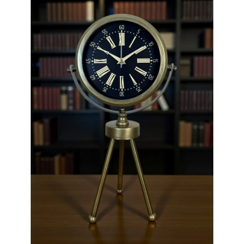 Mey İthalat® Eskitme Üç Ayaklı Masa Saati