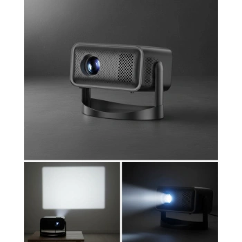 Mey İthalat® Ev Sineması İçin 150 İnç LED Projeksiyon WiFi Bluetooth Destekli