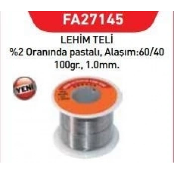 Mey İthalat® Fastbond 27145 Lehim Teli 1 mm 100 gr