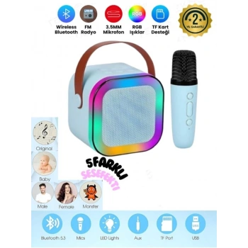 Mey İthalat® FP-K12 KARAOKE WİRELESS SPEAKER