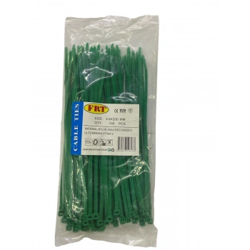 Mey İthalat® FRT Yeşil 3,6X200 Kablo Bağı