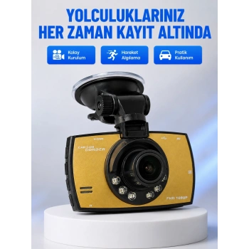Mey İthalat® Full HD Araç Kamerası G Sensor Gece Görüşlü Dash Cam
