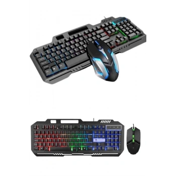 Mey İthalat® Gaming Oyuncu Klavyesi Led Aydınlatmalı Mekanik Hisli