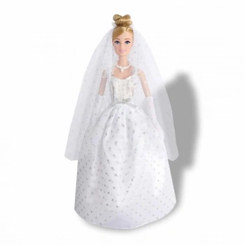 Mey İthalat® GELİNLİKLİ BEBEK ALİSHA  29CM