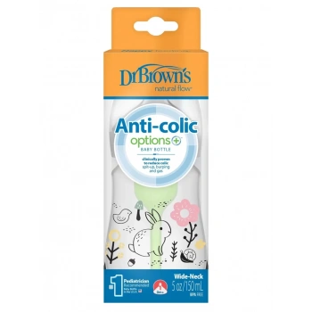 Mey İthalat®   Geniş Ağız PP Antikolik Options Biberon 150 ml Kız