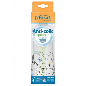 Mey İthalat®   Geniş Ağız PP Antikolik Options Biberon  270 ml Erkek