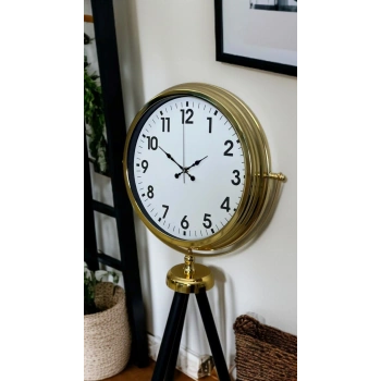 Mey İthalat® Gold Klasik Tripod Ayaklı Saat