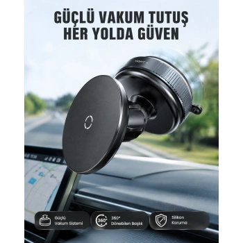 Mey İthalat® Güçlü Manyetik Araç Telefon Tutucu Evrensel Uyumluluk