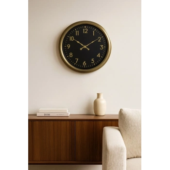 Mey İthalat® İhtişam Eskitme 40 Cm Metal Duvar Saati