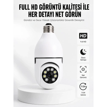 Mey İthalat® İki Yönlü Ses Destekli Full HD Akıllı Kamera Yeni Nesil