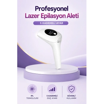 Mey İthalat® IPL Lazer Epilasyon Aleti 5 Kademeli Güç Ayarlı