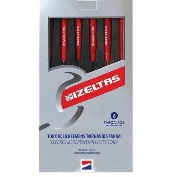 Mey İthalat® İzeltaş 4530 Elektronikçi Torx Tornavida Seti 6 Parça