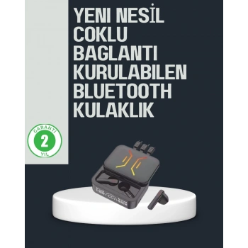 Mey İthalat® Kablosuz Bluetooth 5.0 Kulaklık – 300mAh Şarj Kutusu