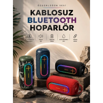Mey İthalat® Kablosuz Bluetooth Hoparlör Taşınabilir
