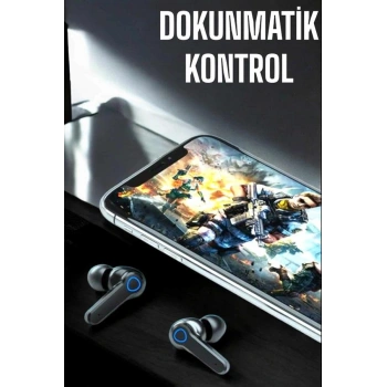 Mey İthalat® Kablosuz Bluetooth Kulaklık Dokunmatik Kontrol Uzun Pil Ömrü