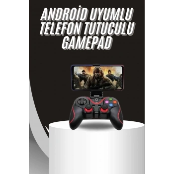 Mey İthalat® Kablosuz Oyun Kolu Bluetooth Joystick Gamepad Android Uyumlu