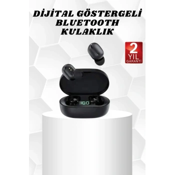 Mey İthalat® Kablosuz TWS Kulaklık Kulak İçi Mikrofonlu Bleuetooth Kulaklık Yüksek Ses Kaliteli