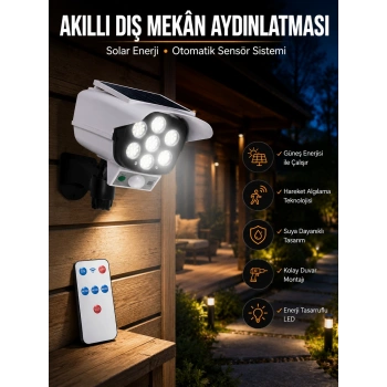 Mey İthalat® KAMERA GÖRÜNÜMLÜ SOLAR LAMBA