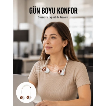 Mey İthalat® Katlanabilir Asılabilir Fan | USB Şarjlı, 3 Vitesli Sessiz Mini Fan Yeni Nesil