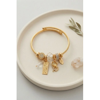Mey İthalat® Kedili Model Charmlı Bileklik