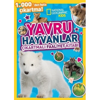 Mey İthalat®   Kids Yavru Hayvanlar Çıkartmalı Faaliyet Kitabı
