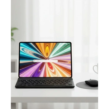 Mey İthalat® Klavyeli Tablet PC Kalem Kılıf ve Ekran Koruyucu Hediyeli Android Set