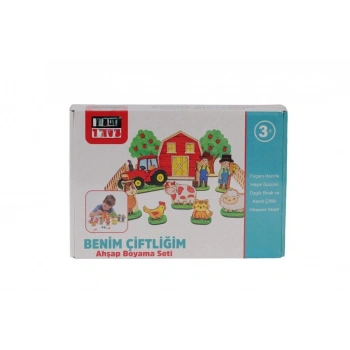 Mey İthalat® KM5898 BENİM ÇİFTLİĞİM AHŞAP BOYAMA SETİ