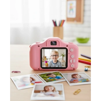 Mey İthalat® Kompakt Dijital Kamera HD Video ve Fotoğraf Kayıt Özellikli USB Şarjlı Mini Cihaz