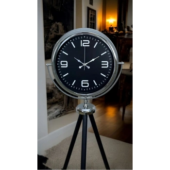 Mey İthalat® Krom Asil Tripod Ayaklı Saat