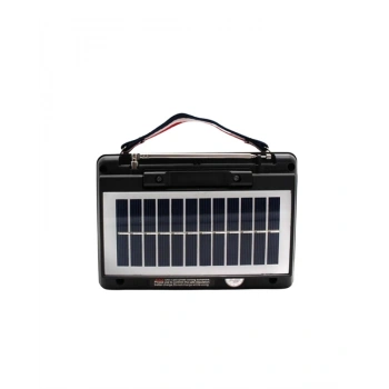 Mey İthalat® KTF-1428 Solar Panel Destekli Şarjlı Bluetooth Hoparlör – FM/AM/SW Radyo, AUX ve TF Kart Girişli