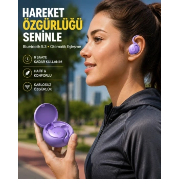 Mey İthalat® Kulak Arkası Bluetooth Kulaklık, Gürültü Azaltma