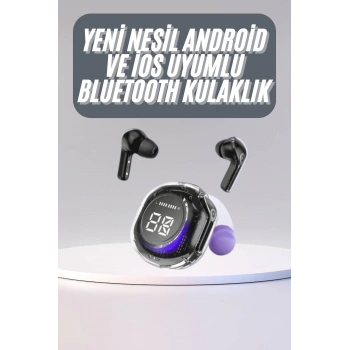 Mey İthalat® Kulak İçi Bluetooth Kulaklık ANC ENC Özellikli Şarj Göstergeli Kablosuz Kulaklık