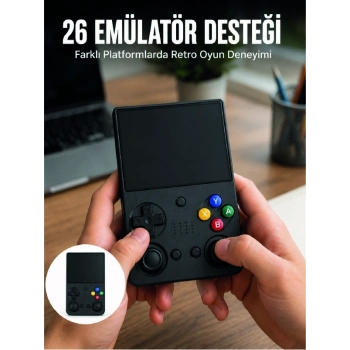 Mey İthalat® LCD Retro Oyun Konsolu TV Bağlantı Destekli Çift Analog Joystick El Tipi Konsol