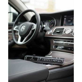 Mey İthalat® LED Ekranlı Nemlendirici Araç Park İletişim Numarası Gösterici