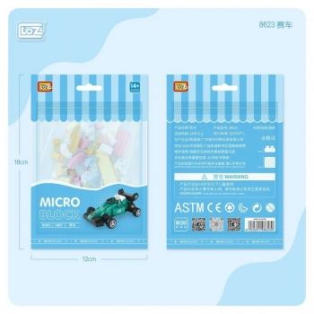 Mey İthalat®  LZ8623 LOZ Araba Blok Seti Mini Poşet -Vagon life