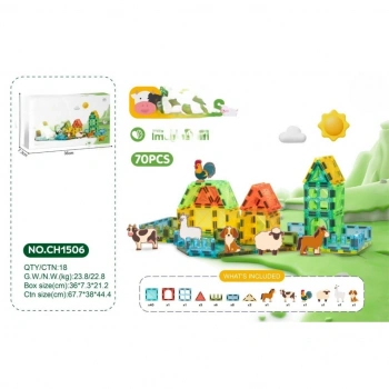 Mey İthalat® Magnetic Blok 5.5 cm 70 Parça