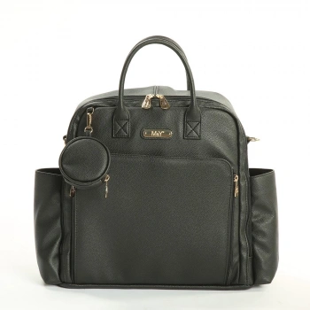 Mey İthalat® Maia Anne Bebek Bakım Sırt Çantası 7310 Siyah