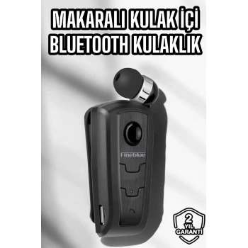 Mey İthalat® Makaralı Bluetooth Kulaklık Kulak İçi Android iOS Uyumlu Titreşimli