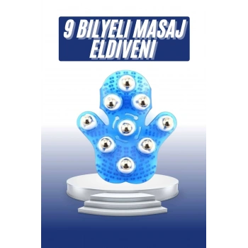 Mey İthalat® Masaj Aleti El Şeklinde Omuz Bacak Bilyeli Masaj Eldiveni El Şekilli
