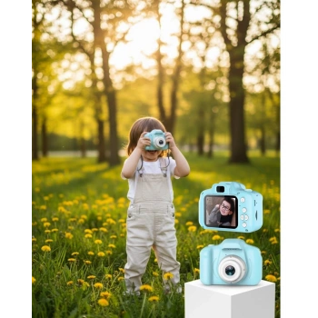 Mey İthalat® Mavi Şarjlı Mini Kamera HD Video Fotoğraf Çekimli Genişletilebilir Hafızalı